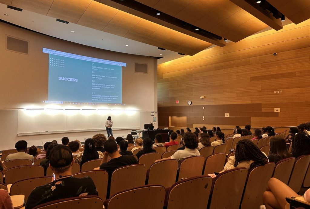 students in laurel hall classroom